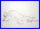 37 MICKEY MOUSE HAWAIIN PLUTO dog crab WALT DISNEY ORIGINAL PRODUCTION DRAWING