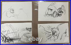 4 Disney The Little Mermaid Original Production Storyboard Sketch Drawings