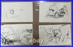 4 Disney The Little Mermaid Original Production Storyboard Sketch Drawings