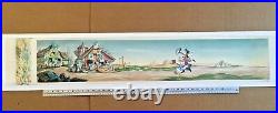 4' Pan Production Background 1940 BILL POSTERS Disney cel Mickey Mouse Donald