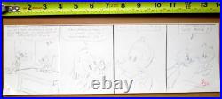 80 UNCLE SCROOGE DONALD DUCK WALT DISNEY PRODUCTION cel COMIC STRIP ART DRAWING