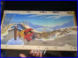 A WINTER STORY Animation Cels Background Production Art Disney Cartoons X1