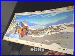 A WINTER STORY Animation Cels Background Production Art Disney Cartoons X1