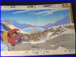 A WINTER STORY Animation Cels Background Production Art Disney Cartoons X1