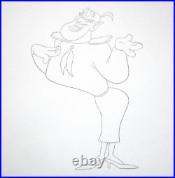 ALADDIN 1990s WALT DISNEY ORIGINAL PRODUCTION CONCEPT cel drag PUBLICITY DRAWING