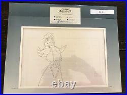 ALADDIN ORIGINAL CEL ART Walt Disney's TV Production + COA + Drawing