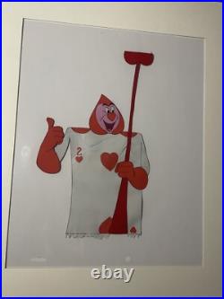 ALICE IN WONDERLAND Animation Cels Walt Disney Production Art ORIGINAL Cards X1