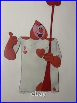 ALICE IN WONDERLAND Animation Cels Walt Disney Production Art ORIGINAL Cards X1