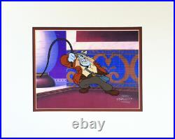 Aladdin Genie Disney Sequel Cartoon Production Animation Cel 1994 Matted 10 C-A