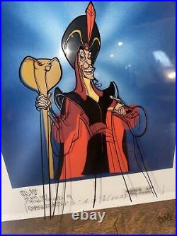 Aladdin Jafar Walt Disney Original Artist Animation Production Cel Art 6.5x 9