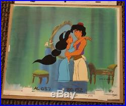 Aladdin Jasmine Original Production Cel Drawing Cert TV Series Love Romance