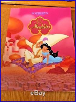 Aladdin Movie (1992) Original Production Background cel Genie Robin Williams