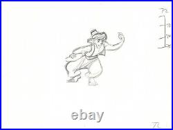 Aladdin from Walt Disney 1992 Movie KEY Rough Production Animation Cel Drawing d