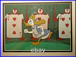 Alice Donald Duck Disney Art Corner Production Cel Math Magic Land