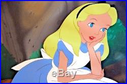 Alice In Wonderland Original Production Cel Signed by Marc Davis (Disney, 1951)