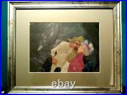 Amos And Widow Tweed Fox And The Hound Disney Animation Production Cels, Copy Bg
