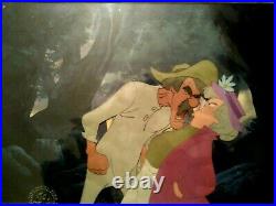 Amos And Widow Tweed Fox And The Hound Disney Animation Production Cels, Copy Bg