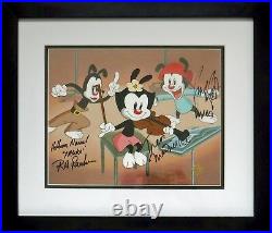 Animaniacs Original Production cel COA hand signed Warner Bros Signed 3 voices