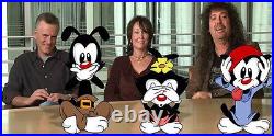 Animaniacs Original Production cel COA hand signed Warner Bros Signed 3 voices