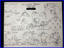 Animation Cel MODEL SHEETS 1929 -1942 FLEISCHER STUDIOS Cartoons Disney Art I12