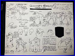 Animation Cel MODEL SHEETS 1929 -1942 FLEISCHER STUDIOS Cartoons Disney Art I12