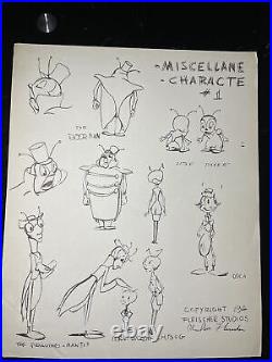 Animation Cel MODEL SHEETS 1929 -1942 FLEISCHER STUDIOS Cartoons Disney Art I12