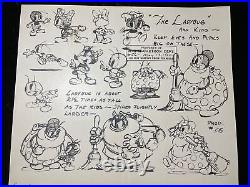 Animation Cel MODEL SHEETS 1929 -1942 FLEISCHER STUDIOS Cartoons Disney Art I12