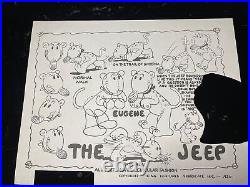 Animation Cel MODEL SHEETS 1929-1942 FLEISCHER STUDIOS Cartoons Disney Art I12