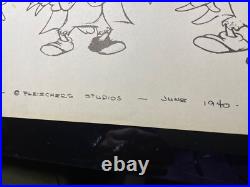 Animation Cel MODEL SHEETS 1929 -1942 FLEISCHER STUDIOS Cartoons Disney Art I12