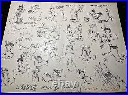 Animation Cel MODEL SHEETS 1929 -1942 FLEISCHER STUDIOS Cartoons Disney Art I12