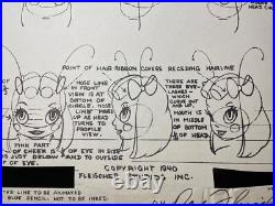 Animation Cel MODEL SHEETS 1929 -1942 FLEISCHER STUDIOS Cartoons Disney Art I12