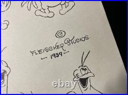 Animation Cel MODEL SHEETS 1929 -1942 FLEISCHER STUDIOS Cartoons Disney Art I12