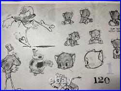 Animation Cel MODEL SHEETS 1929 -1942 FLEISCHER STUDIOS Cartoons Disney Art I12