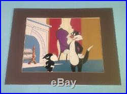 Animation Production Cel Sylvester the Cat 1950's Hand-Inked Matted