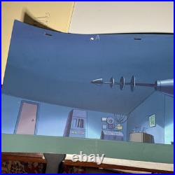Animation cel BACKGROUNDS production art PANORAMIC vintage cartoon Disney X2