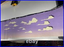 Animation cel BACKGROUNDS production art PANORAMIC vintage cartoon Disney X2
