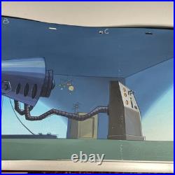 Animation cel BACKGROUNDS production art PANORAMIC vintage cartoon Disney X2