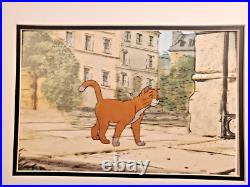 Aristocats O'Malley Art Corner Production Disney Cel 1970 hand painted