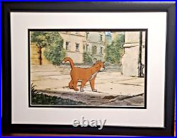 Aristocats O'Malley Art Corner Production Disney Cel 1970 hand painted