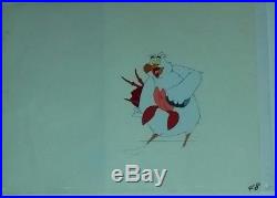 Awesome Disney The Little Mermaid Scuttle + Sebastian Production Cel 1989 noogie