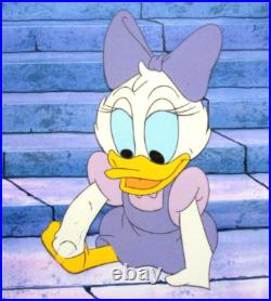 BABY DAISY DUCK MICKEY MOUSE dressWALT DISNEY 1990 ORIGINAL PRODUCTION CEL