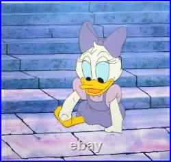 BABY DAISY DUCK MICKEY MOUSE dressWALT DISNEY 1990 ORIGINAL PRODUCTION CEL