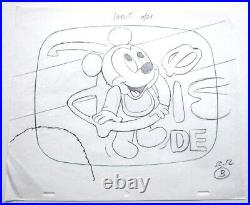 BABY MICKEY MOUSE WALT DISNEY 1990s ORIGINAL PRODUCTION cel DRAWING STORYBOARD