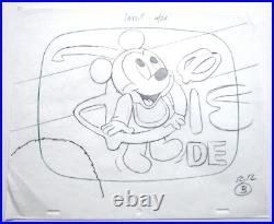 BABY MICKEY MOUSE WALT DISNEY 1990s ORIGINAL PRODUCTION cel DRAWING STORYBOARD