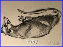 BAMBI 1940 ANIMATION DRAWING By CLAIRE WEEKS, POSSUM From BAMBI WALT DISNEY 1940