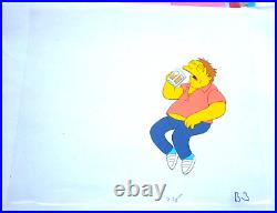 BARNEY beer Bar 1990s THE SIMPSONS FOX Disney ORIGINAL Animation PRODUCTION CEL