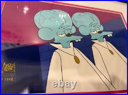 BART OF DARKNESS TO SERVE MAN ITCHY THE Simpsons DISNEY ORIGINAL ART CEL