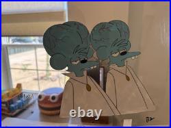 BART OF DARKNESS TO SERVE MAN ITCHY THE Simpsons DISNEY ORIGINAL ART CEL