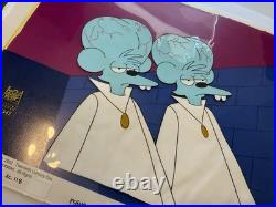 BART OF DARKNESS TO SERVE MAN ITCHY THE Simpsons DISNEY ORIGINAL ART CEL