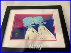 BART OF DARKNESS TO SERVE MAN ITCHY THE Simpsons DISNEY ORIGINAL ART CEL